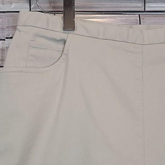 Crazy Horse high rise slim ankle pant in ivory Size 14P - Picture 4 of 11